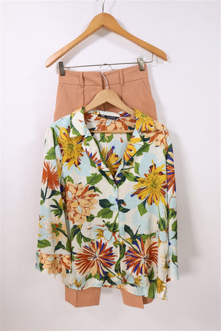 חולצה ZARA פרחונית -L