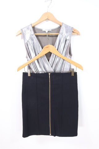 חצאית מיני חדשה רוכסן בשחור-S-M