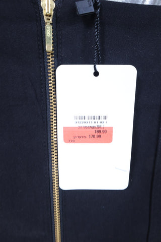 חצאית מיני חדשה רוכסן בשחור-S-M