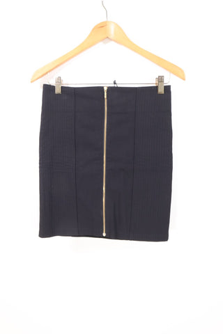 חצאית מיני חדשה רוכסן בשחור-S-M