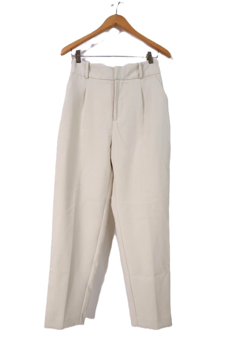 מכנסי סיגר ZARA בניוד אבן- S