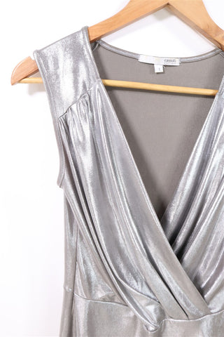 חולצת וינטיג מעוצבת בכסף- M