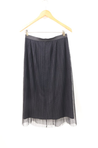 חצאית שכבות טול בשחור- M