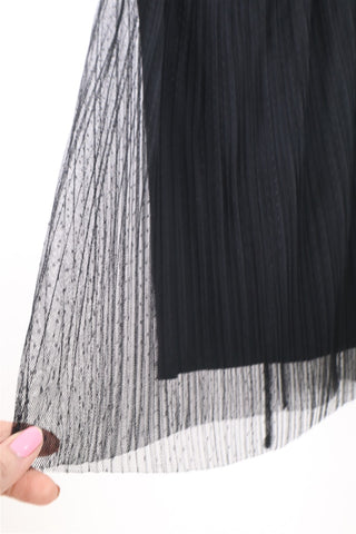 חצאית שכבות טול בשחור- M