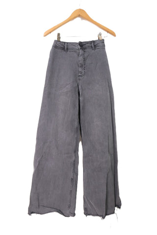 גינס 7/8 ZARA מתרחב באפור- XS