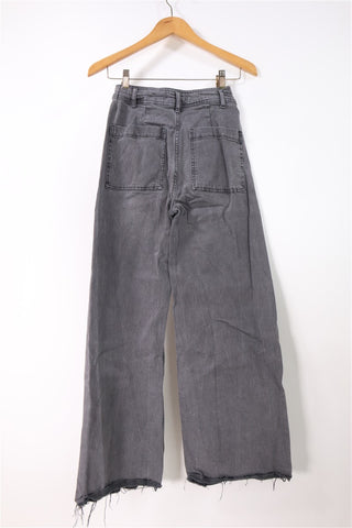 גינס 7/8 ZARA מתרחב באפור- XS