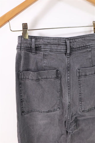 גינס 7/8 ZARA מתרחב באפור- XS