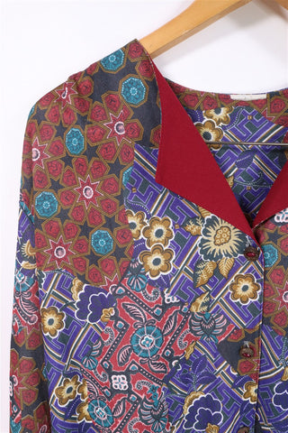 שמלת וינטיג בסגול בורדו- L-XL