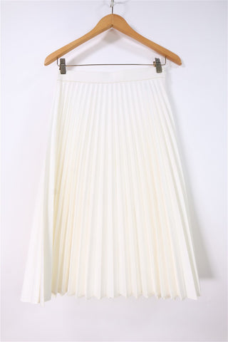 חצאית פליסה ZARA בלבן שמנת- XS