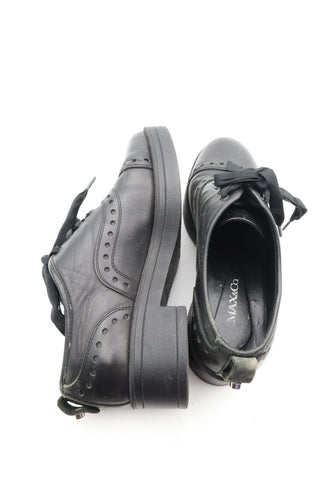 נעל מוקסין MAX & CO עור בשחור -מידה 38