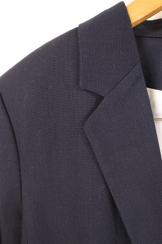 גקט אלגנטי כחול במרקם משבצות-L