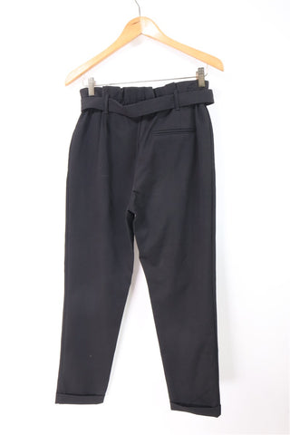 מכנסי מעוצבים  ZARA בשחור- XS-S