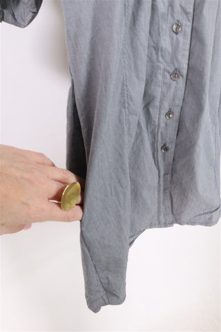 שמלה מכופתרת בכחול- XS-S