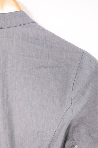 שמלה מכופתרת בכחול- XS-S