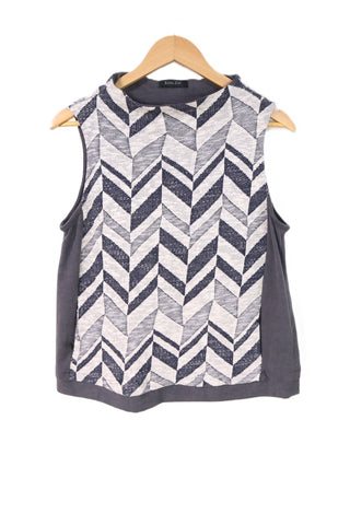 אפודת סריג מעוצבת RINA ZIN באפור- XS-L