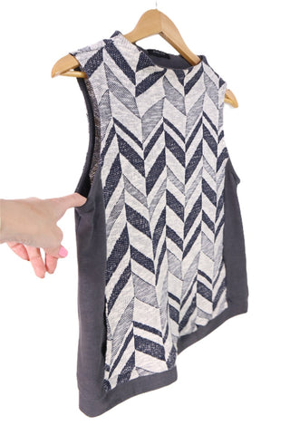 אפודת סריג מעוצבת RINA ZIN באפור- XS-L