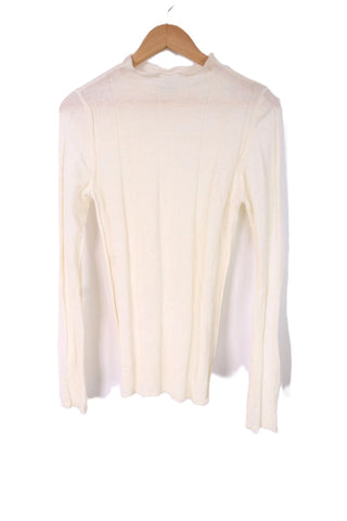 חולצת סריג MANGO בשמנת - M