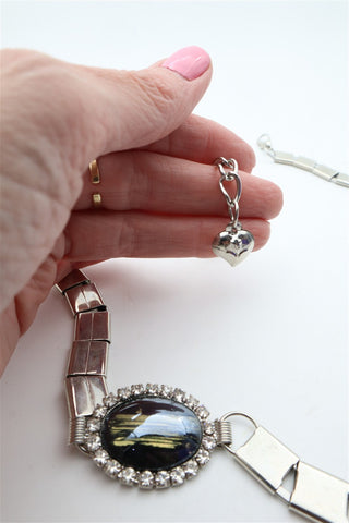 חגורת וינטיג שרשרת מעוצבת מתכת כסופה-XS-M