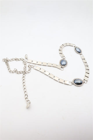 חגורת וינטיג שרשרת מעוצבת מתכת כסופה-XS-M