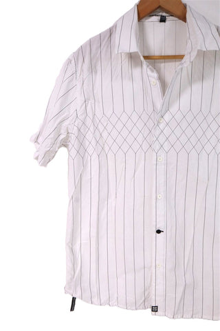 חולצת פסים בלבן- L-XL