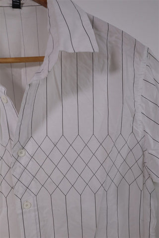 חולצת פסים בלבן- L-XL