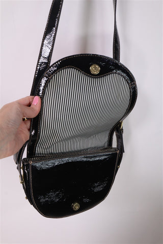 תיק עור מעוצב NINE WEST באדום ושחור- OS