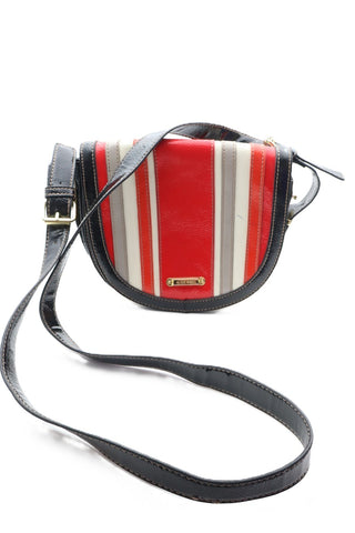 תיק עור מעוצב NINE WEST באדום ושחור- OS