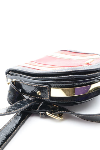 תיק עור מעוצב NINE WEST באדום ושחור- OS