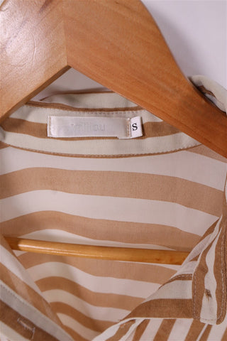 חולצת שיפון פסים אה סימטרית- S-M