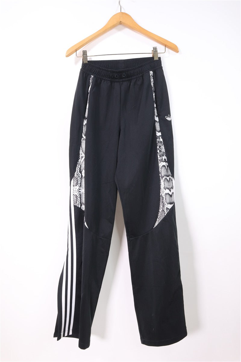 מכנסי טריקו ADIDAS מתרחבים בשחור - XS-S