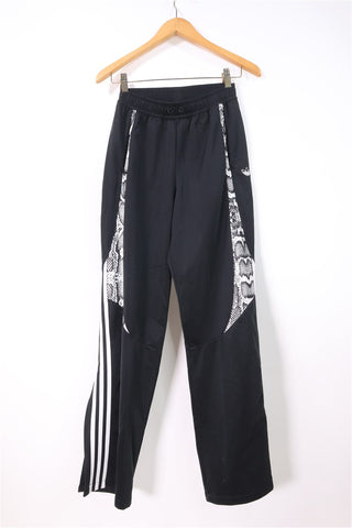 מכנסי טריקו ADIDAS מתרחבים בשחור - XS-S