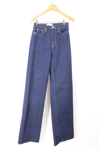 גינס ZARA מתרחב בכחול כהה- XS