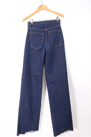 גינס ZARA מתרחב בכחול כהה- XS