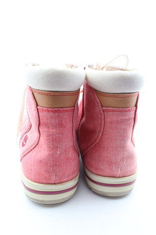 נעל TIMBERLAND עור בורוד אדום-מידה 38