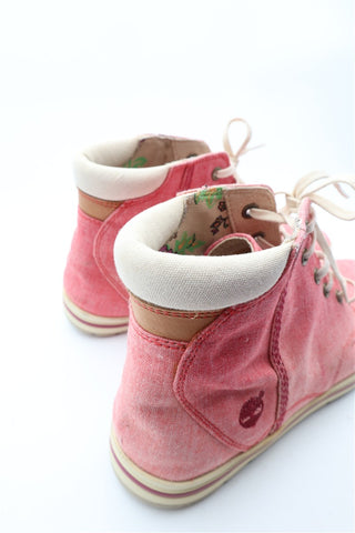 נעל TIMBERLAND עור בורוד אדום-מידה 38