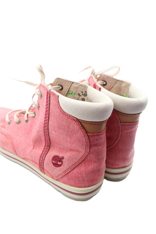 נעל TIMBERLAND עור בורוד אדום-מידה 38
