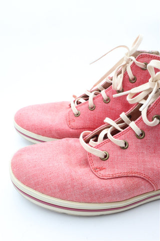 נעל TIMBERLAND עור בורוד אדום-מידה 38