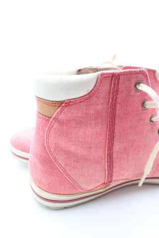 נעל TIMBERLAND עור בורוד אדום-מידה 38