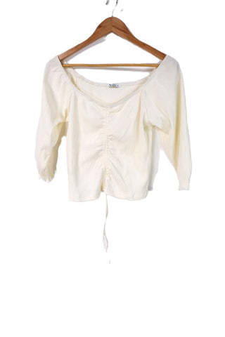 חולצת כיווצים שמנת- L-XL