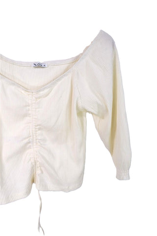 חולצת כיווצים שמנת- L-XL