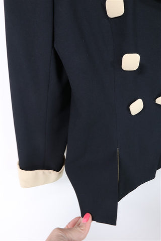 גקט וינטיג שחור מעוצב -S-M