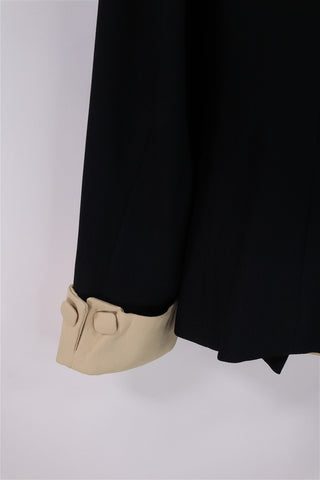 גקט וינטיג שחור מעוצב -S-M