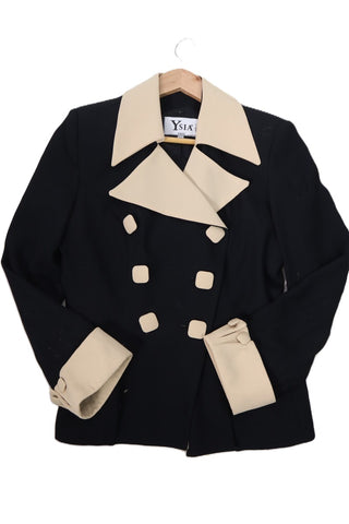 גקט וינטיג שחור מעוצב -S-M