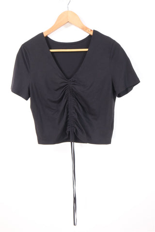 חולצת כיווצים שחורה- M-L