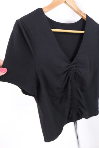 חולצת כיווצים שחורה- M-L