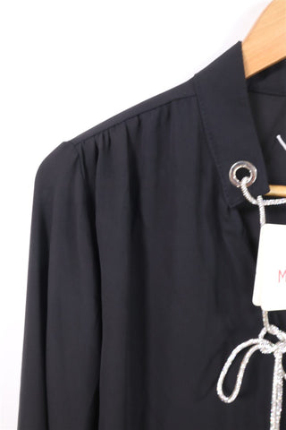 חולצה אלגנטית חדשה בשחור- L