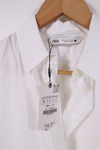 חולצה ZARA חדשה עם טוויס בלבן-XS-S