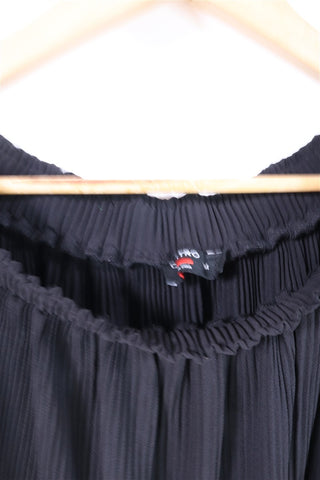 חולצת אופשולדרס נשפכת בשחור -M-L