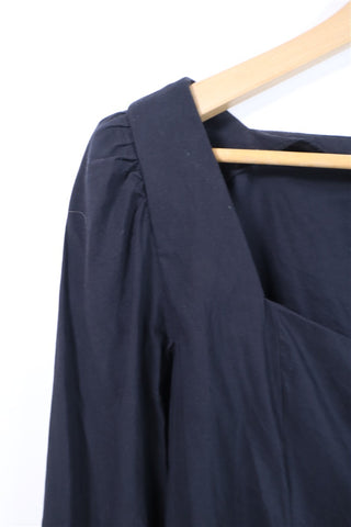 חולצה אלגנטית מעוצבת בשחור- L-XL