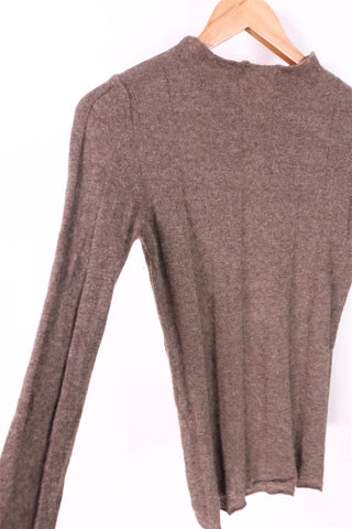 חולצת סריג MANGO בחום- S